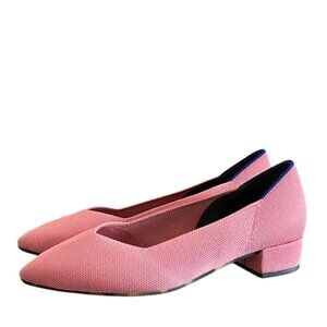 Rothy's The High Point Slip On Heels In Tulip Pink Size 10.5